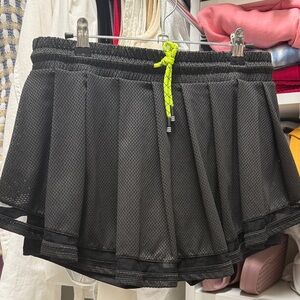 Lucky in Love M Black Skirt with Neon drawstring